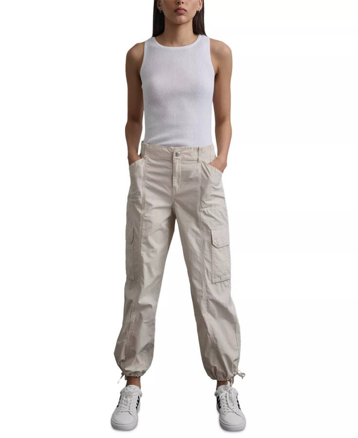 Women's Straight-Leg High-Waist Adjustable-Cuff Cargo Pants D5k - Lt City Khaki - 8