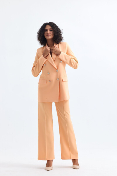 Women's Suit Jacket and Pants | TK34239 Salmon - 14