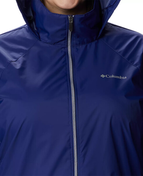 Women's Switchback Waterproof Packable Rain Jacket, XS-3X Dark Sapphire - 4