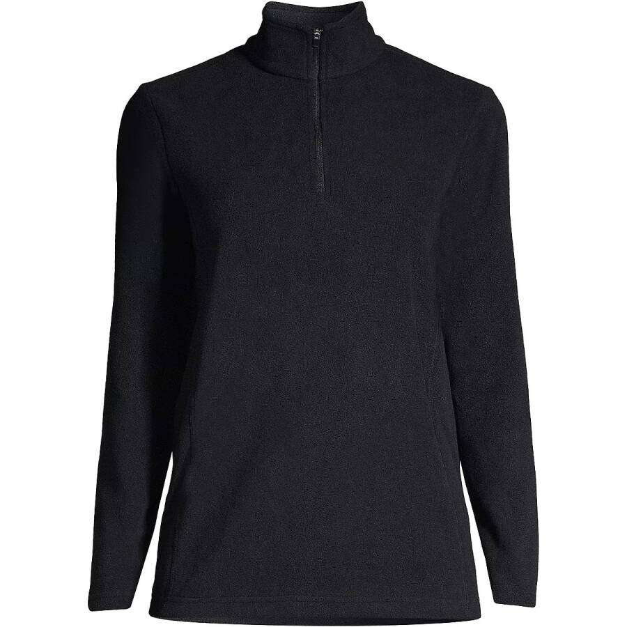 Women's Tall Anyweather Fleece Quarter Zip Pullover Black - 3