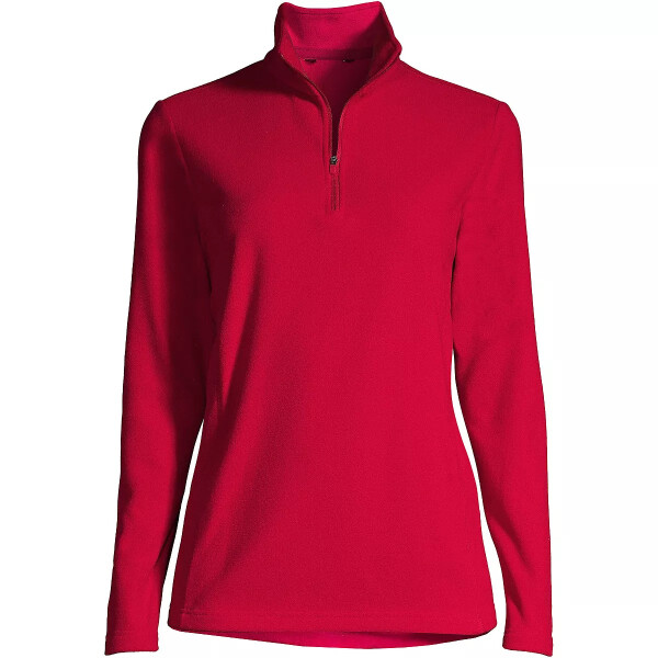 Women's Tall Anyweather Fleece Quarter Zip Pullover Rich red - 4