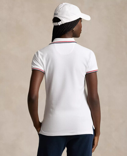 Women's Team USA Mesh Polo Shirt White - 3