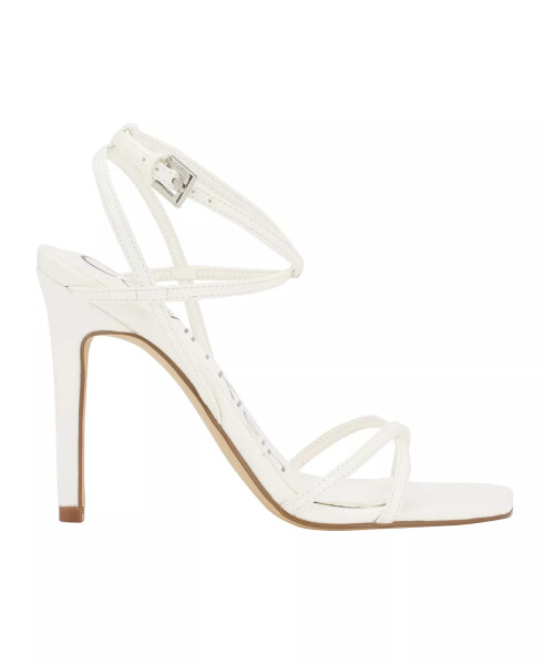 Women's Tegin Strappy Dress High Heel Sandals White - Faux Leather - 2