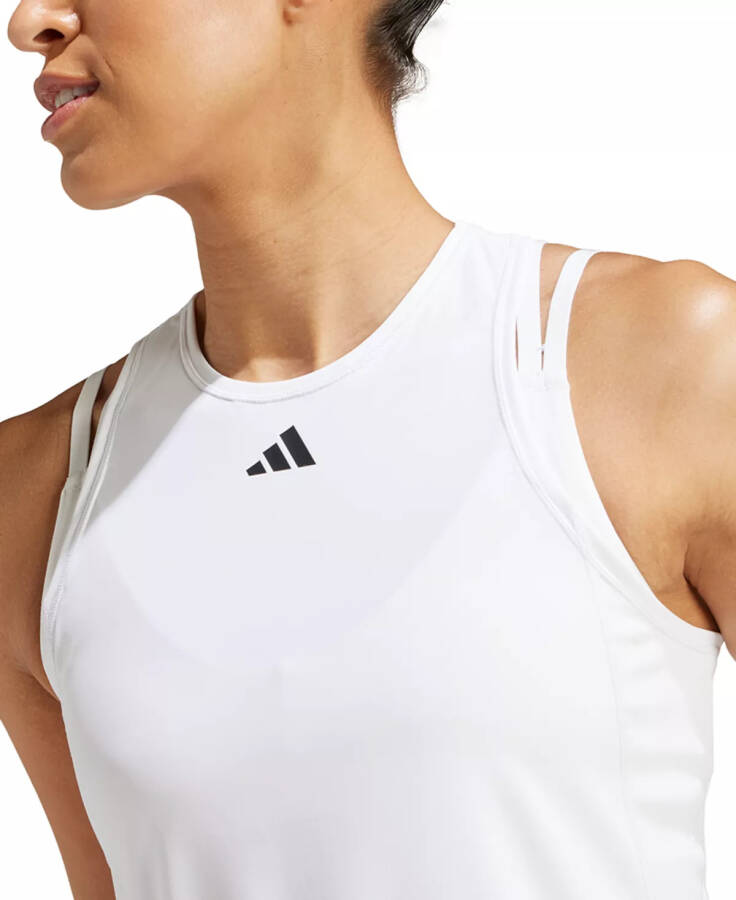 Women's Tennis Club Slim Racerback Tank Top White - 4