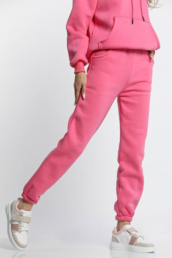 Women's Three-Thread Fleece Elastic Waist and Cuff Tracksuit Bottoms - 2