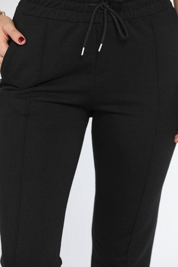 Women's Tracksuit Bottoms with Elastic Waist and Cuffs - 4