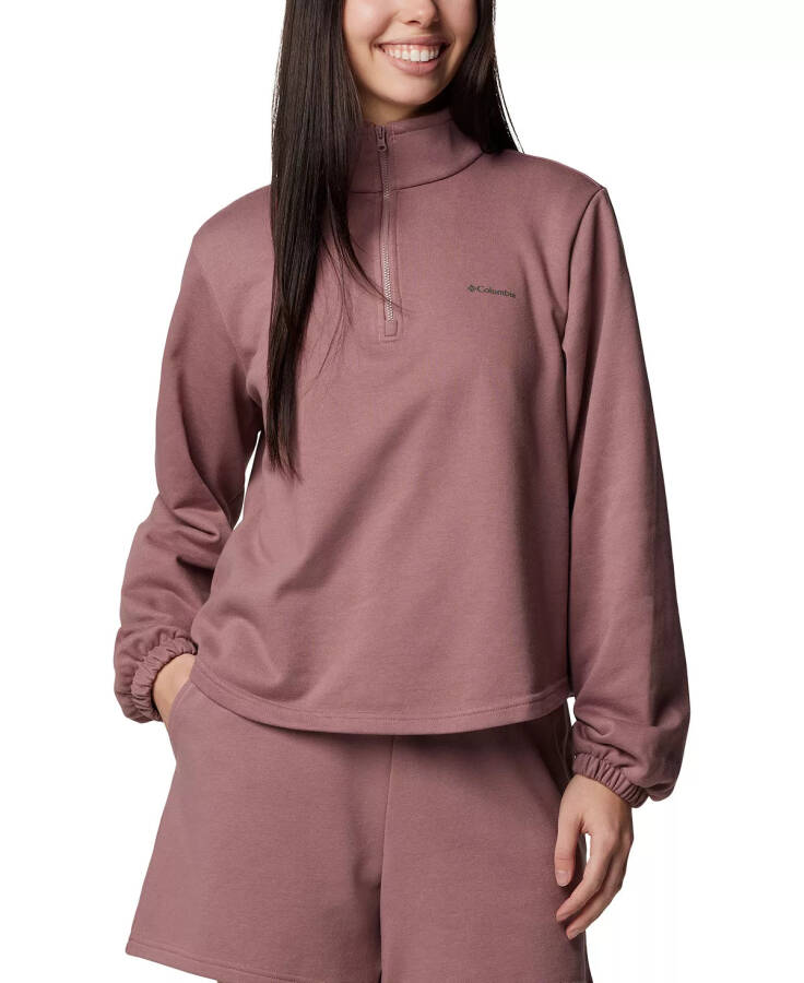 Women's Trek French Terry Half Zip Sweatshirt Fig - 4