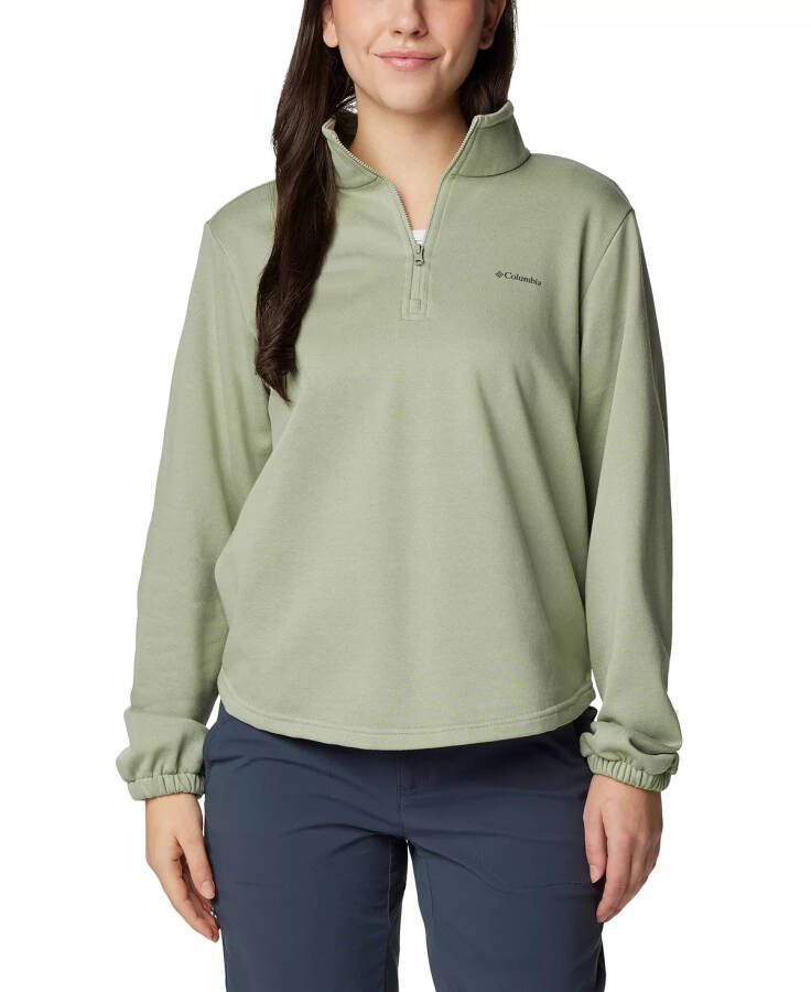 Women's Trek French Terry Half Zip Sweatshirt Safari - 1