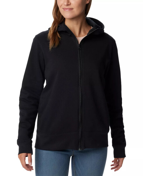 Women's Trek II Graphic Full-Zip Hoodie Black - 4