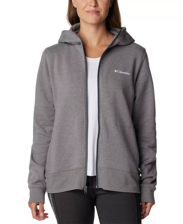 Women's Trek II Graphic Full-Zip Hoodie City Grey - 1