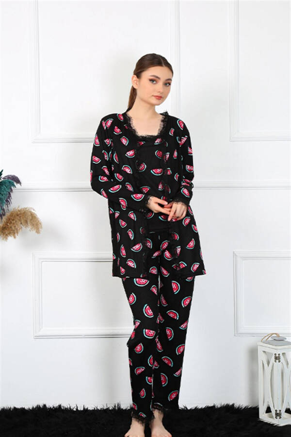 Women's Triple Dressing Gown 16107 - 1