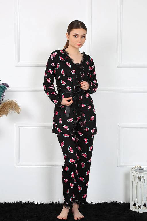 Women's Triple Dressing Gown 16107 - 9