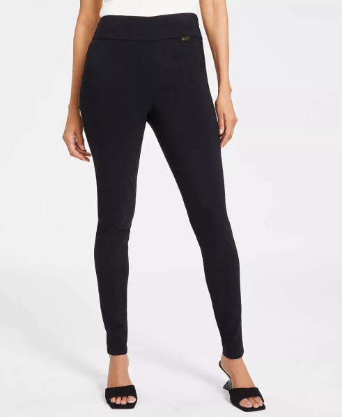 Women's Tummy-Control High-Rise Ultra Skinny Pants, Created for Modazone Deep Black - 12