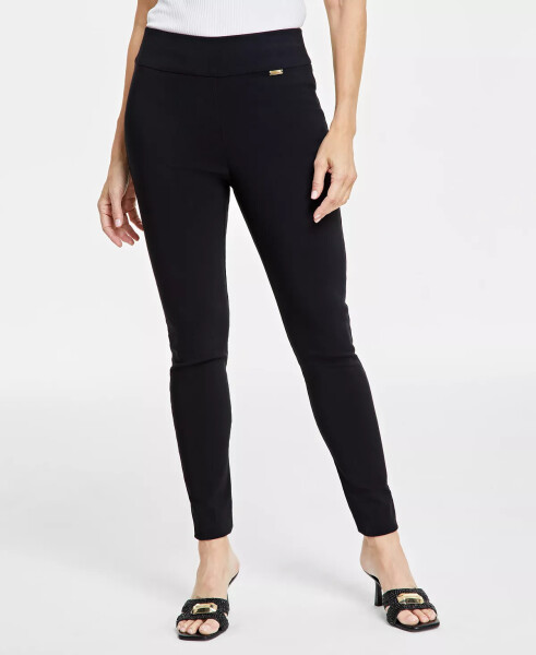 Women's Tummy-Control High-Rise Ultra Skinny Pants, Created for Modazone Deep Black - 8