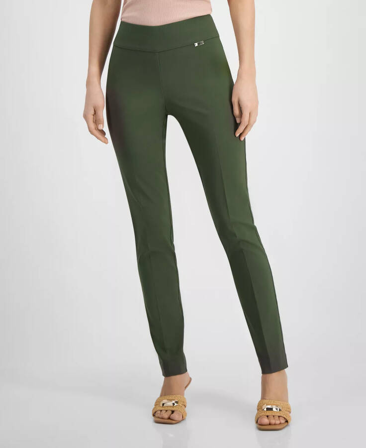 Women's Tummy-Control Mid-Rise Skinny Pants, Regular, Long & Short Lengths, Created for Modazone Costa Green - 1