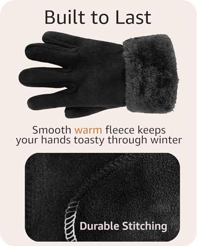 Women's Warm Fleece Winter - Women's Hat and Glove Set + Hats Gloves Scarves for Women - 4