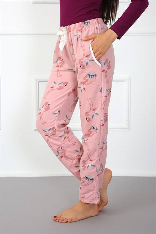 Womens Welsoft Fleece Single Bottom Pajamas 210044 - 2