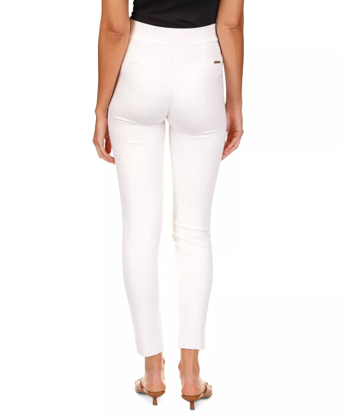 Women's Zip-Pocket Pull-On Trousers White - 2