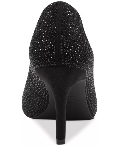 Women's Zitah Embellished Pointed Toe Pumps, Created for Modazone Black Bling - 3