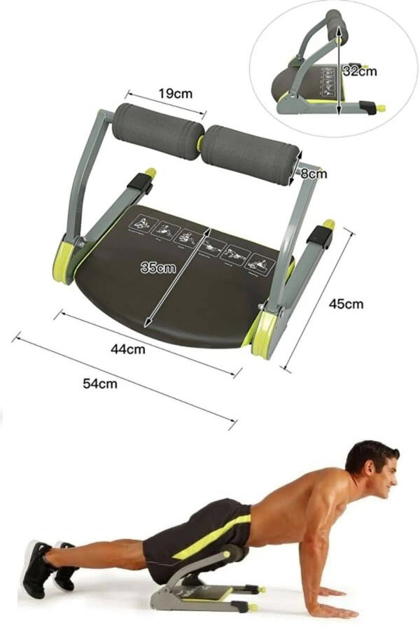 Wonder Core Smart Profesyonel Fitness Mekik Kondisyon Fitness Egzersiz Zayıflama Spor Aleti - 7