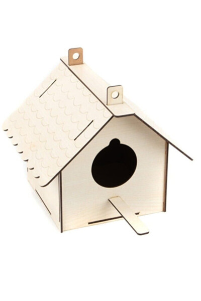 Wooden Birdhouse Bird Nest Bird Cage Shelter - 20 X 22 X 24 Cm - 10