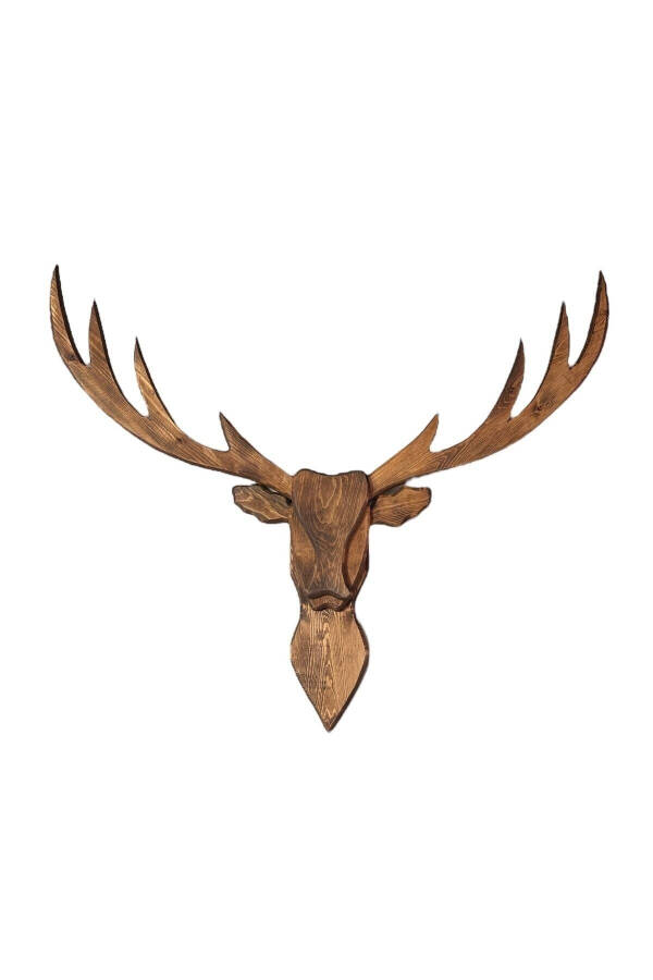 Wooden Deer Head (Large Size 140x110 Cm) - 2