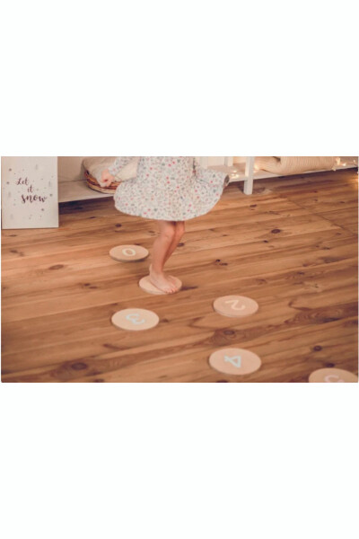 Wooden Numbers, Stepping Stones: Balance Exercise, Waldorf Toy, Montessori Toy - 3