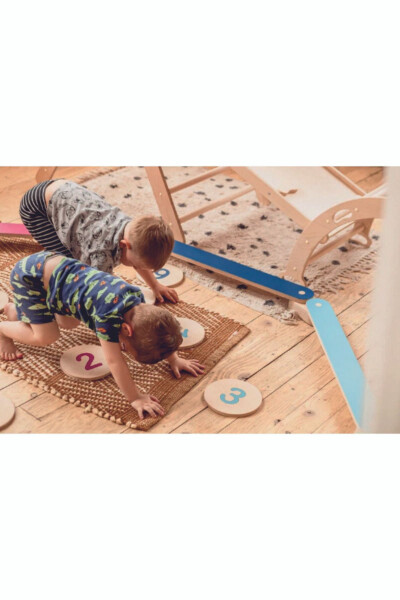 Wooden Numbers, Stepping Stones: Balance Exercise, Waldorf Toy, Montessori Toy - 5