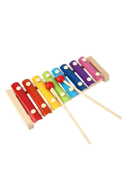 Wooden Xylophone Musical Instrument 8 Notes 8 Tones 8 Keys Toy Xylophone - 8