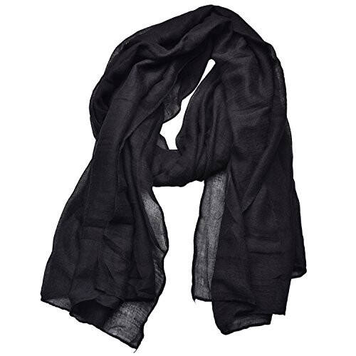 woogwin Women's Cotton Scarves Lady Light Soft Fashion Solid Scarf Wrap Shawl - 1