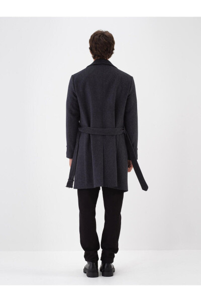 Wool plain coat - 4