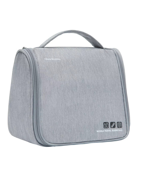 World Travel Essentials Hanging Toiletry Case Gray Heath - 3