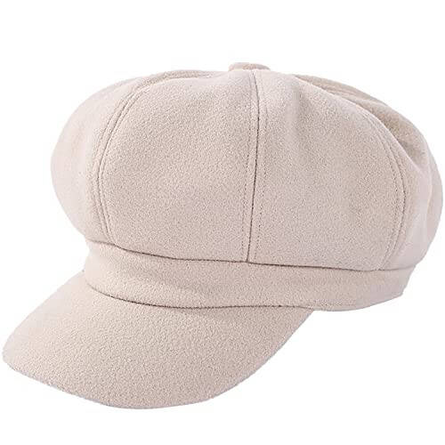 WULIQIUQIU French Beret Hats for Women Winter Newsboy Cap Spring Outdoor Sun Hat - 8