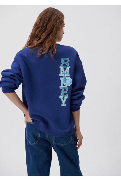 X Smiley Originals Lacivert Sweatshirt 1s10039-70722 - 23