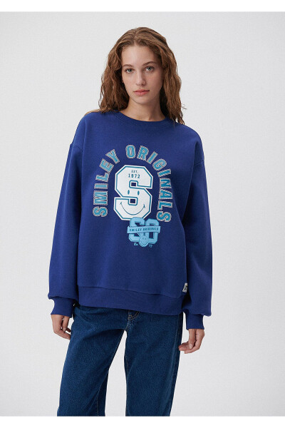 X Smiley Originals Lacivert Sweatshirt 1s10039-70722 - 24