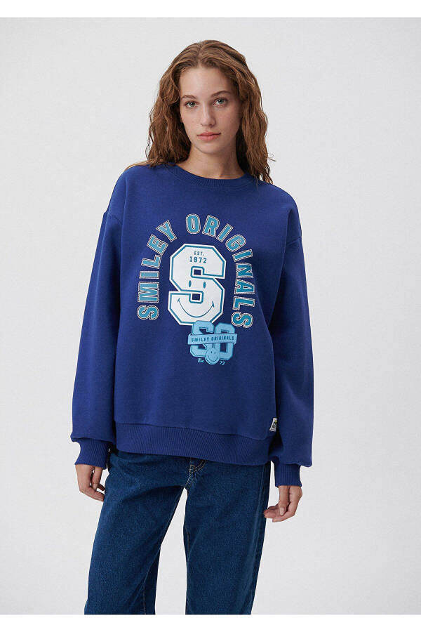 X Smiley Originals Lacivert Sweatshirt 1s10039-70722 - 17