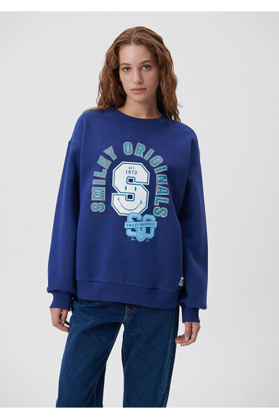 X Smiley Originals Lacivert Sweatshirt 1s10039-70722 - 10