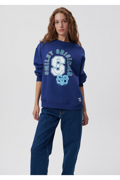 X Smiley Originals Navy Sweatshirt 1s10039-70722 - 22