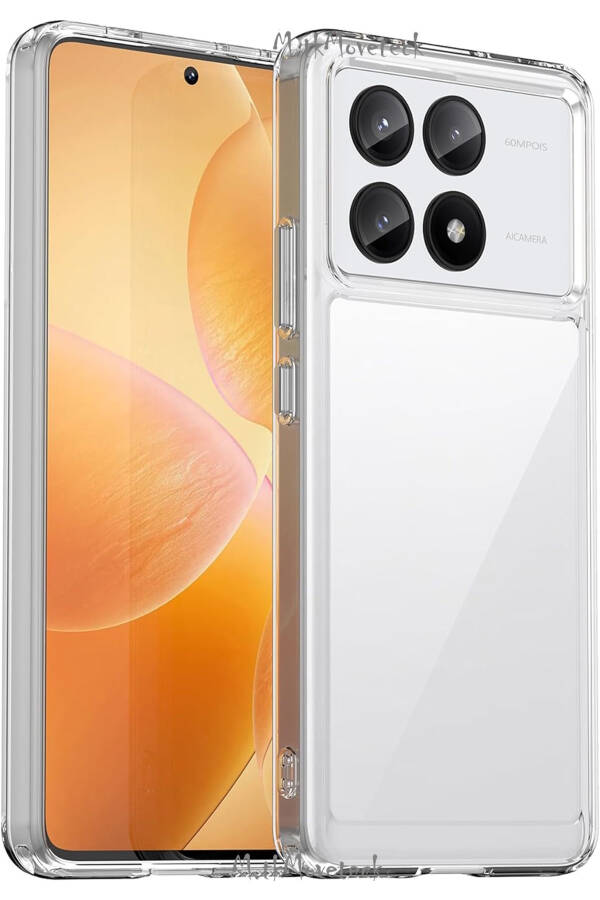 Xiaomi Poco X6 Pro Kılıf Kamera Çıkıntılı Yumuşak Şeffaf Silikon Classic Renksiz - 7