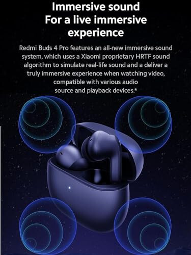 Xiaomi Redmi Buds 4 Pro Wireless Earbuds Bluetooth 5.3 Earbuds, Up to 43dB Hybrid ANC, Up to 36 Hours Long Battery Life, 3-mic Noise Reduction for Calls, in-Ear Detection, Dual Transparency Modes - 2