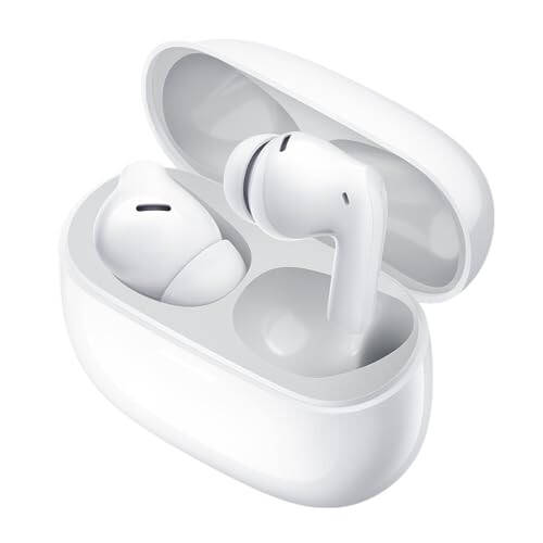 Xiaomi Redmi Buds 5 Pro Wireless Earbuds, Bluetooth 5.3 in-Ear Headphones, 52dB Active Noise Cancellation, Up to 38H Battery Life, Hi-Res Audio & LDAC, Coaxial Dual Drivers - Moonlight White - 2