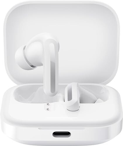 Xiaomi Redmi Buds 5 Wireless Earphone - 46dB Active Noise Canceling, 40 Hour Battery Life, Bluetooth 5.3, White - 3