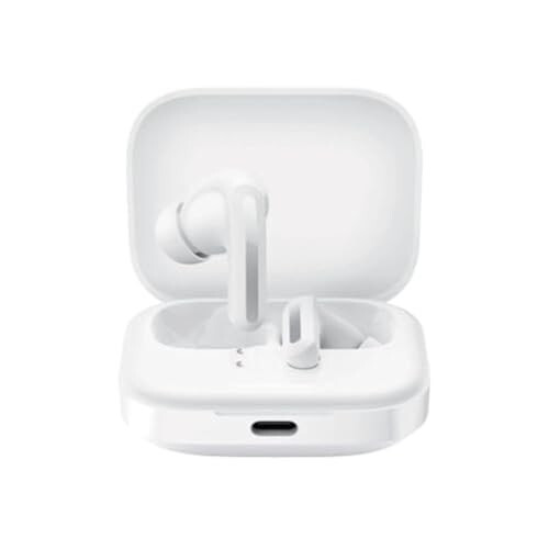 Xiaomi Redmi Buds 5 Wireless Earphone - 46dB Active Noise Canceling, 40 Hour Battery Life, Bluetooth 5.3, White - 1