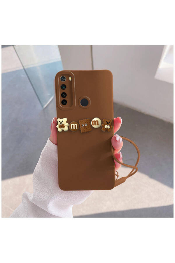 Xiaomi Redmi Note 8 Compatible Case Love Bear Silicone Case Brown - 2