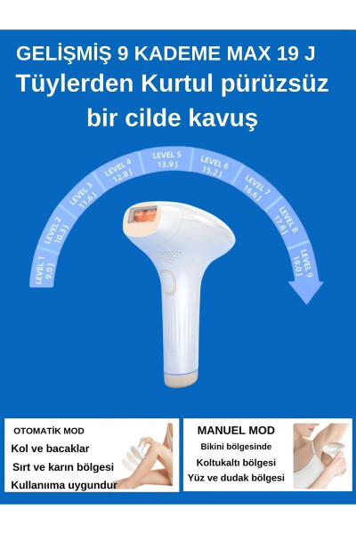 Xmia Ipl Buz Lazer Epilasyon Cihazı 999.999 Atım 9 Kademe Ultra Güçlü - 17