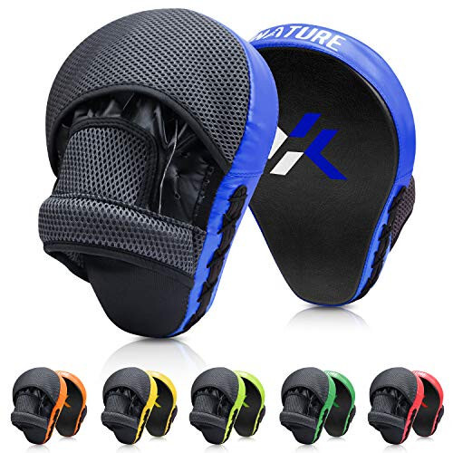 Xnature Essential Curved Boxing MMA Punching Mitts Boks Pedlari Kanca va Jab Pedlari MMA Target Focus Punching Mitts Tayland Strike Kick Shield - 1