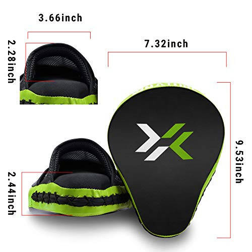 Xnature Essential Egilgan Boks MMA Zarba Berkitilgan Qo'lqoplar Boks Padlari Kanca & Jab Padlari MMA Maqsadli Fokus Zarba Berkitilgan Qo'lqoplar Tayland Zarba Berish Tepish Qalqoni - 2