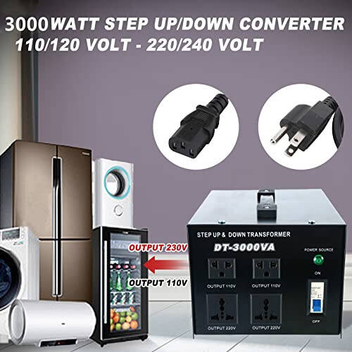 YaeCCC 3000VA Voltaj Transformatori Quvvat Konverteri 110V/220V Konverter AC-AC 3000VA - 4