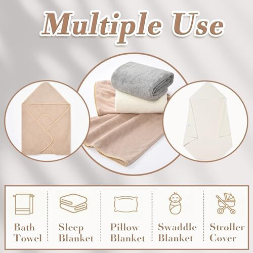 Yaiseiko Kapüşonlu Bebek Banyo Havluları Yeni Doğan İçin 3'lü Paket Kapüşonlu Bebek Havlusu 32 x 32 İnç Unisex Koral Polar Süper Yumuşak Emici Banyo Havlusu Seti Bebekler, Bebekler, Yürümeye Başlayan Çocuklar İçin Hediye, Yeni Doğan Temel Malzeme - 49