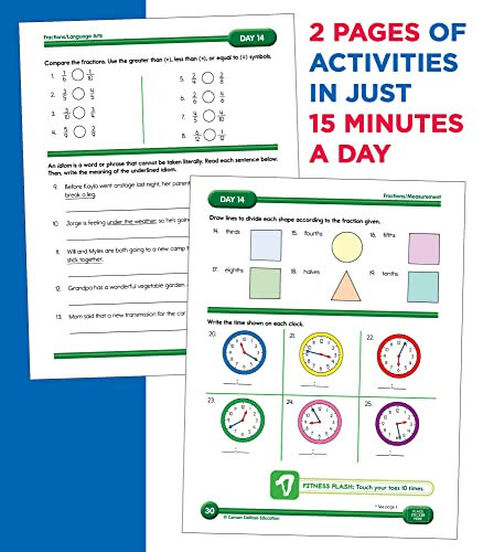 Yaz Köprüsü Etkinlikleri 3. ve 4. Sınıf Çalışma Kitabı, Matematik, Okuma Anlama, Yazım, Fen Bilimleri, Sosyal Bilgiler, Fitness Yaz Öğrenme Etkinlikleri, 4. Sınıf Tüm Dersler Çalışma Kitapları Flaş Kartlar ile - 6